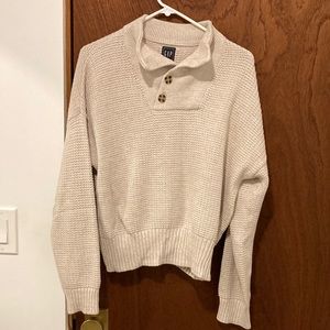 Gap Knit Sweater with Large Buttons Women’s XL Drop Shoulder